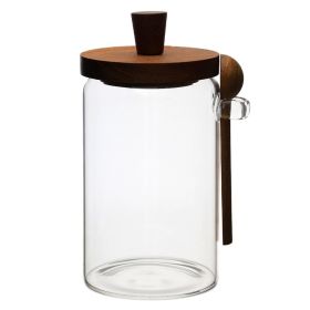 1 Pcs 25 OZ Glass Coffee Jars with Spoons, Candy Jars, Biscuit Jars, Storage Jars, Tea Jars, Snack Jars, Seasoning Jars, Salt Jars, Pepper Jars
